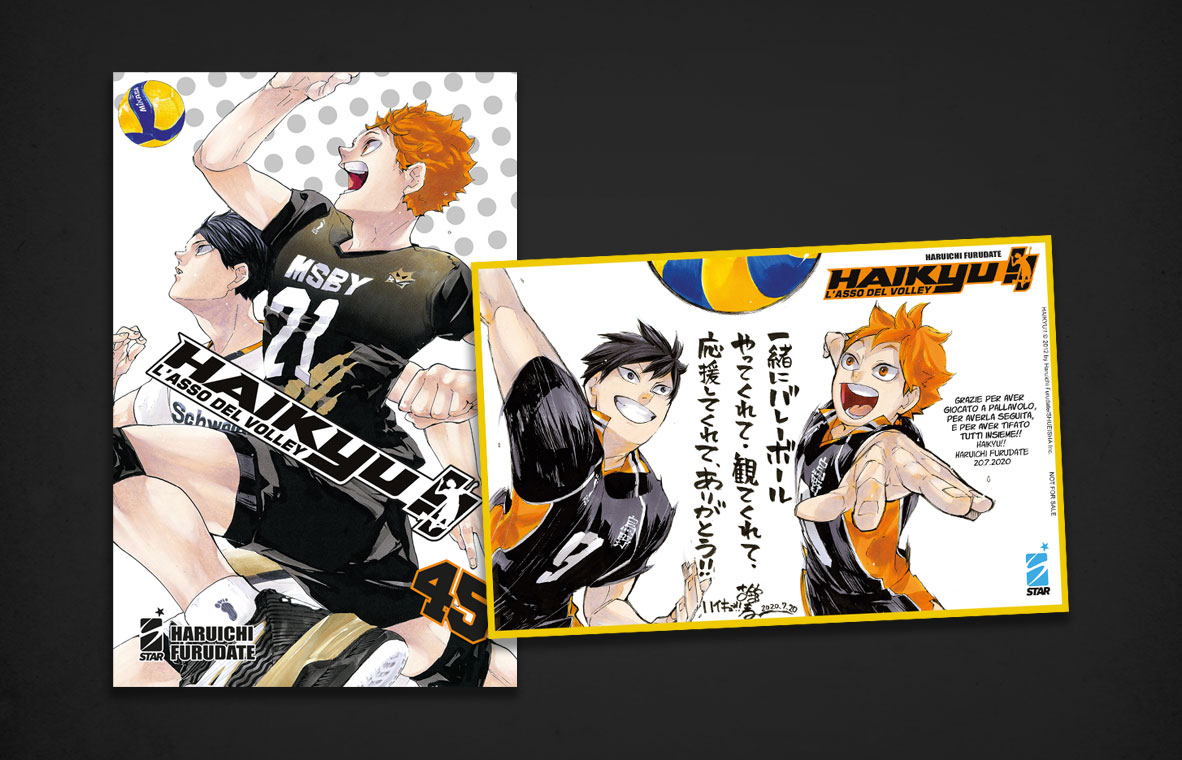 Star Comics  HAIKYU!! N. 45: UN MINI-SHIKISHI IN REGALO CON L