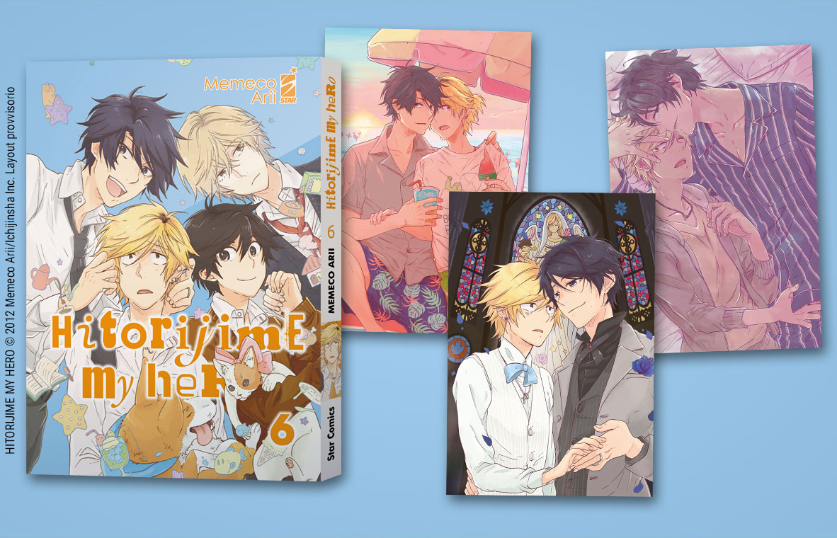 HITORIJIME MY HERO N. 6: 3 CARTOLINE IN REGALO 