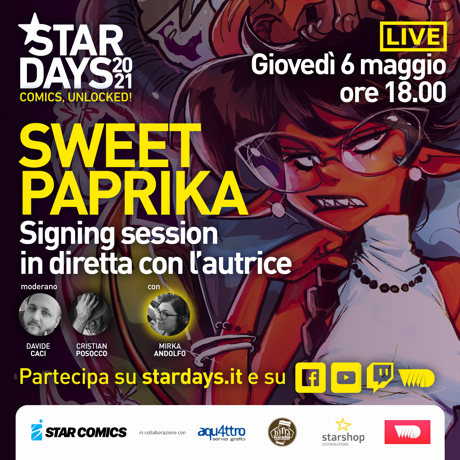 Sweet Paprika - Signing session con Mirka Andolfo